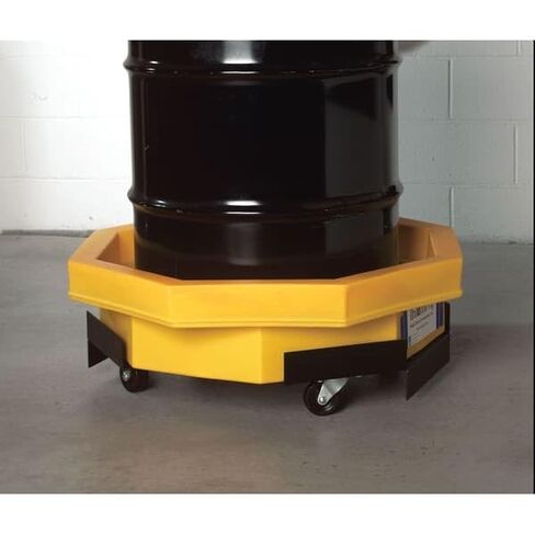 صينية UltraTech 1045 من البولي إيثيلين بدون شبكة، سعة 22.8 جالون، ضمان لمدة 5 سنوات، أصفر in Kuwait