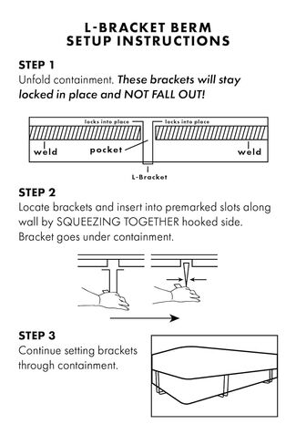 حاجز الاحتواء الثانوي Proflex L-Bracket (8'x10') in Kuwait