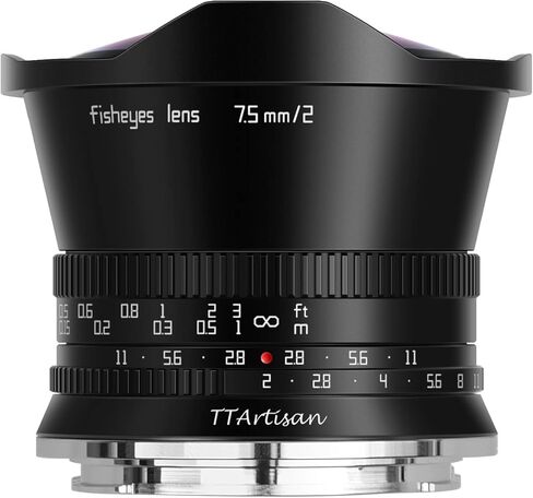 TTArtisan APS-C 25mm F2 Metal Bodied Lens Compatible with M43 Mount - Black in Kuwait