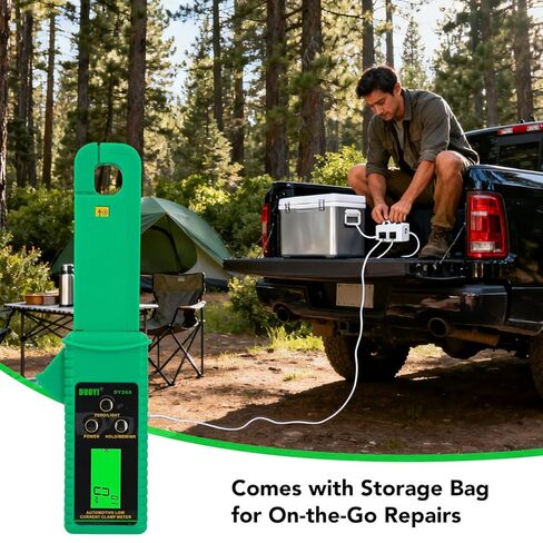 Current Clamp Meter Leakage Current Tester 0mA-60A Portable Plastic AC DC Anti-Interference Low Current Tester for Non-Automotive in Saudi Arabia