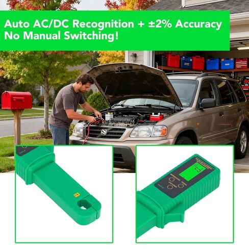 Current Clamp Meter Leakage Current Tester 0mA-60A Portable Plastic AC DC Anti-Interference Low Current Tester for Non-Automotive in Saudi Arabia
