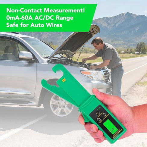 Current Clamp Meter Leakage Current Tester 0mA-60A Portable Plastic AC DC Anti-Interference Low Current Tester for Non-Automotive in Saudi Arabia