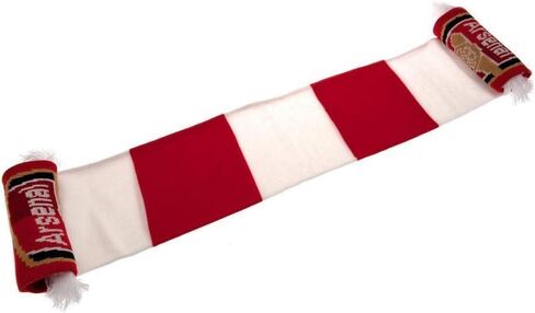 Arsenal FC Bar Scarf (One Size) (Red/White) in Saudi Arabia