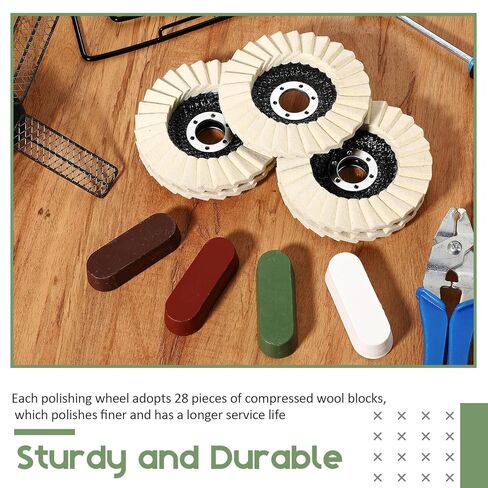 9 قطع قرص رفرف من اللباد مواد كاشطة تلميع عجلة ومركبات مجموعة 5 قطع قرص تلميع الصوف 4 مركب وسادة عجلة تلميع الصوف لطاحونة الزوايا in Kuwait