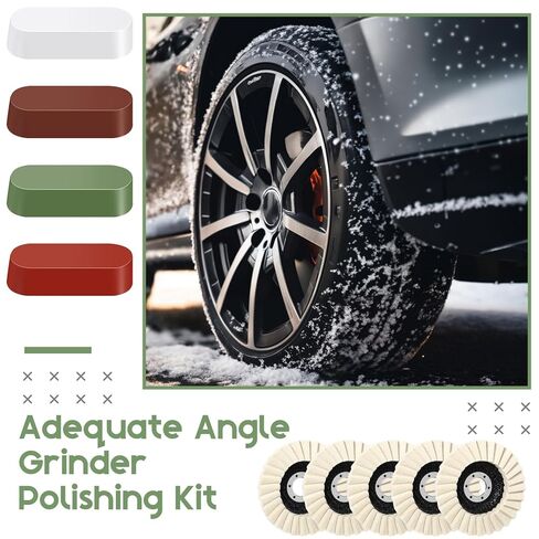 9 قطع قرص رفرف من اللباد مواد كاشطة تلميع عجلة ومركبات مجموعة 5 قطع قرص تلميع الصوف 4 مركب وسادة عجلة تلميع الصوف لطاحونة الزوايا in Kuwait