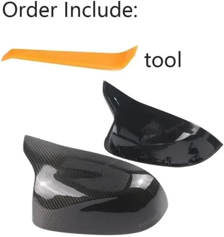 Carbon Fiber Side Case Trim Car Rearview Mirror Caps Compatible with X3M F97 X4M F98 2019 2020 2021 2022 2023 2024 X5M F95 X6M F96 2020 2021 2022 2023 2024 in Saudi Arabia
