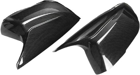 Carbon Fiber Color Rearview Mirror Cover Caps Side Door Mirror M Style Pair Compatible with Q50 Q60 Q70 QX30 2014 2021 in Saudi Arabia
