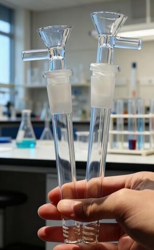 Borosilicate Glass Tube with 6 Cleaning Brushes, 14mm Compatible Laboratory Equipment,15cm/5.9inch in Saudi Arabia