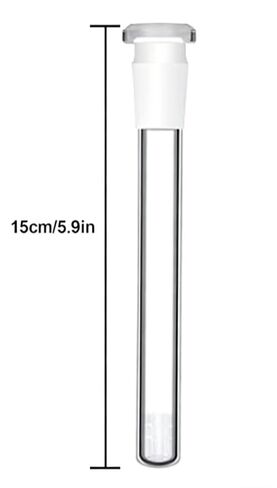Borosilicate Glass Tube with 6 Cleaning Brushes, 14mm Compatible Laboratory Equipment,15cm/5.9inch in Saudi Arabia