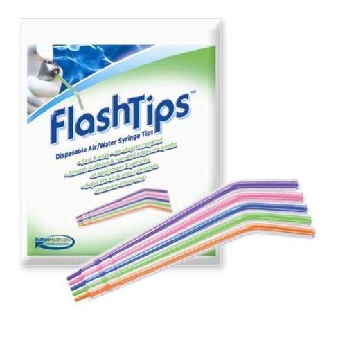 سلطان 23071 فلاشتيبس حقنة الهواء/الماء نصائح الأسنان ألوان متنوعة 250/عبوة in Kuwait