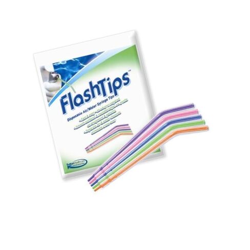 سلطان 23071 فلاشتيبس حقنة الهواء/الماء نصائح الأسنان ألوان متنوعة 250/عبوة in Kuwait