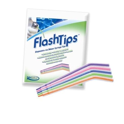 سلطان 23071 فلاشتيبس حقنة الهواء/الماء نصائح الأسنان ألوان متنوعة 250/عبوة in Kuwait