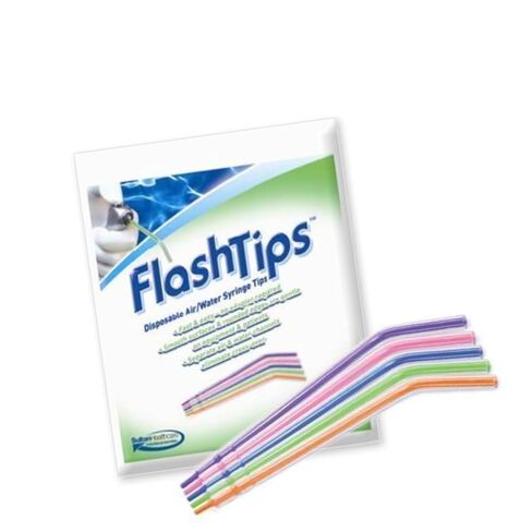 سلطان 23071 فلاشتيبس حقنة الهواء/الماء نصائح الأسنان ألوان متنوعة 250/عبوة in Kuwait