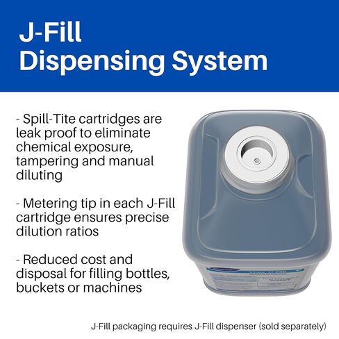 VIREX Diversey II 256 04329. منظف مطهر ومزيل العرق، منظف الأرضيات من فئة المستشفيات برائحة النعناع، ​​مركز J-Fill، 2.5 لتر (عبوة من قطعتين) in Kuwait