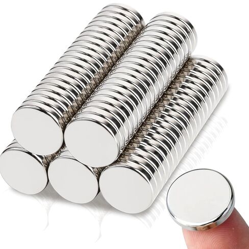 MIN CI 40 Pcs Super Strong Neodymium Round Silver Magnets, 18 mm x 3 mm for Dry Erase Board, Fridge, Crafts & More in Saudi Arabia