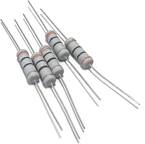 20 قطعة 2 واط 5% الكربون مقاوم من غشاء 0.3R 3R 30R 300R 3K 30K 300K 0.3 3 30 300 R K أوم (CF 2W 51R 20 قطعة) in Kuwait