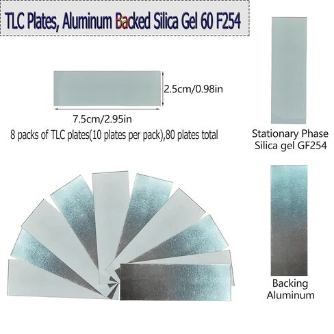 مجموعة أدوات تحليل TLC الكاملة: لوحات متميزة، ومصباح مزدوج للأشعة فوق البنفسجية، ونظارات أمان، وأنابيب شعرية، وقوارب وزن in Kuwait