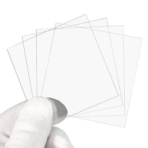 PATIKIL 70x70mm Glass Streak Plate, 6pcs Lab Glass Slides Microscope Glass Slides Optical Optically Clear Glass Slides Smooth Edges High Transparency Transparent Uniform Thickness in Saudi Arabia