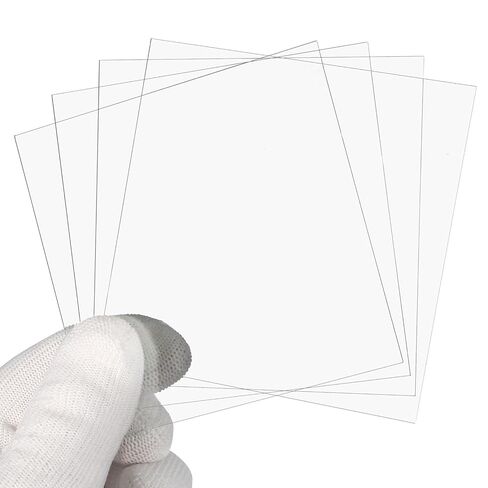 PATIKIL 90x90mm Glass Streak Plate, 6pcs Lab Glass Slides Microscope Glass Slides Optical Optically Clear Glass Slides Smooth Edges High Transparency Transparent Uniform Thickness in Saudi Arabia