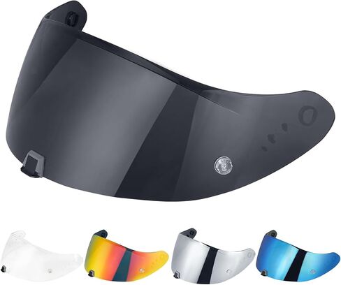 T520 Visor Full Face Helment Shield متوافق مع إكسسوارات استبدال الدراجات النارية Air T520/ ST1400/ R1 (Chrome Red) in Saudi Arabia