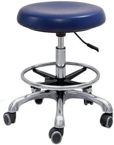 مقعد مساعد طبيب الأسنان قابل للتعديل، مقعد من جلد البولي يوريثان، يدور 360 درجة، مساند ذراع مريحة، ارتفاع قابل للتعديل، كرسي أسنان مريح للمحترفين in Kuwait