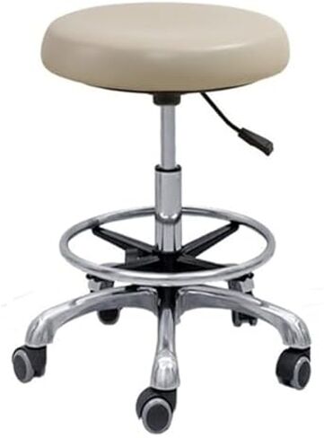 Adjustable Dental Assistant Stool, PU Leather Seat, 360° Swivel, Ergonomic Armrests, Height-Adjustable, Comfortable Dental Chair for Professionals in Saudi Arabia