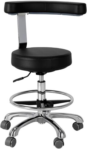 مقعد بعجلات ومسند ظهر بارتفاع قابل للتعديل، مقعد دوار لصالونات التجميل في المنزل وكرسي مساعد لطب الأسنان in Kuwait