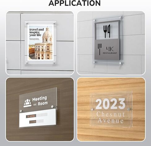 50 Pcs 3/4 x 3/4 Inch Stainless Steel Standoff Screws, Standoff Wall Mounts, Stand Off Mounting Hardware Advertising for Acrylic Sign Holder, Silver in Kuwait