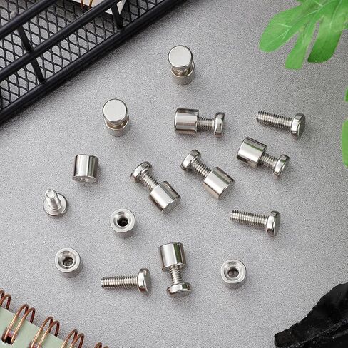 HOMSFOU 12 Sets Stainless Steel Standoff Screws - Standoff Screws for Acrylic, Photo Frames & Advertising Displays in Saudi Arabia