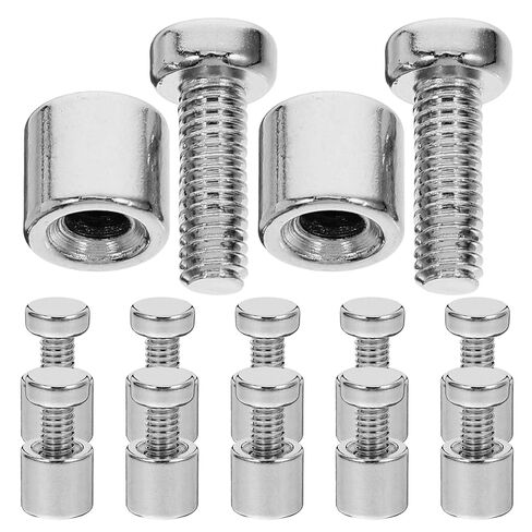 HOMSFOU 12 Sets Stainless Steel Standoff Screws - Standoff Screws for Acrylic, Photo Frames & Advertising Displays in Saudi Arabia