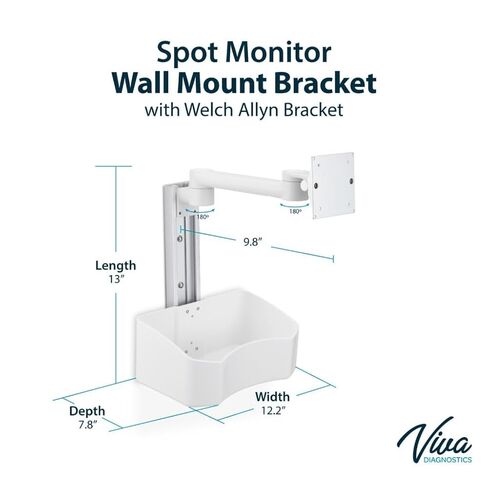 VivaDiagnostics Wall Mount Vital Signs Monitor Bracket (Monitor NOT Included) in Kuwait