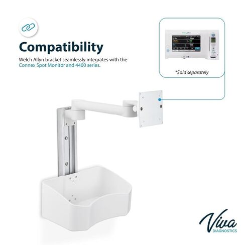 VivaDiagnostics Wall Mount Vital Signs Monitor Bracket (Monitor NOT Included) in Kuwait