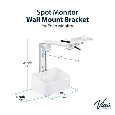 VivaDiagnostics Wall Mount Vital Signs Monitor Bracket (Monitor NOT Included) in Kuwait