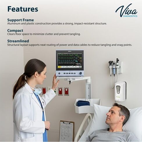 VivaDiagnostics Wall Mount Vital Signs Monitor Bracket (Monitor NOT Included) in Kuwait