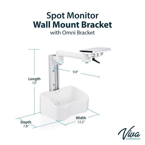 VivaDiagnostics Wall Mount Vital Signs Monitor Bracket (Monitor NOT Included) in Kuwait