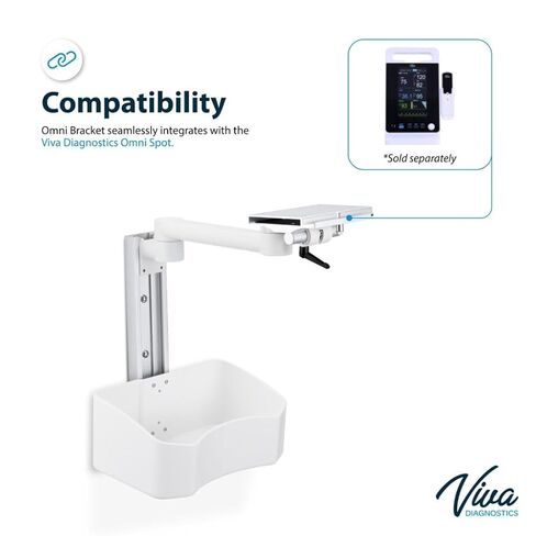 VivaDiagnostics Wall Mount Vital Signs Monitor Bracket (Monitor NOT Included) in Kuwait