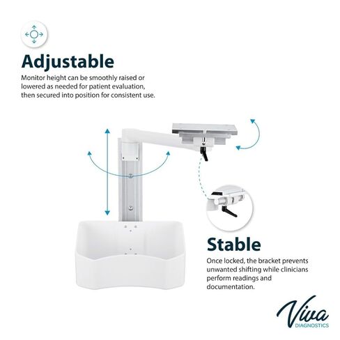 VivaDiagnostics Wall Mount Vital Signs Monitor Bracket (Monitor NOT Included) in Kuwait