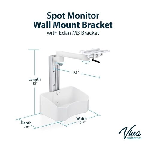 VivaDiagnostics Wall Mount Vital Signs Monitor Bracket (Monitor NOT Included) in Kuwait