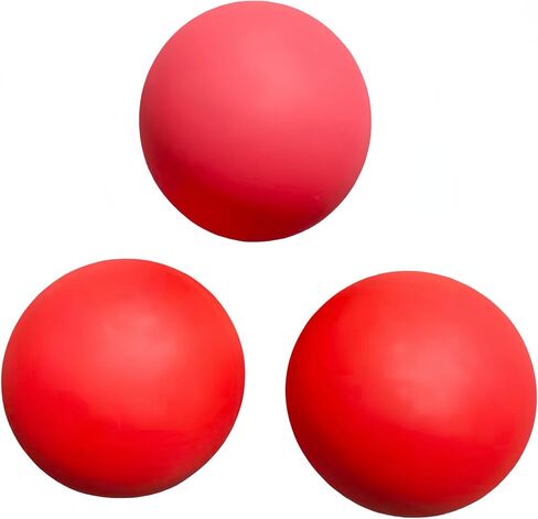 Red Practice Squash Balls 3 Pack High Bounce Reflex Ball for Beginners Reaction Ball Racquetball Training in Kuwait