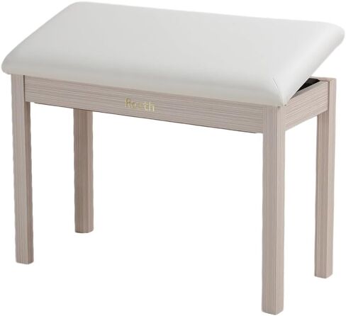 S100 Solid Wood Duet Piano Bench with Storage, Piano Stool with Padded Cushion, Keyboard Bench with Bookcase, Piano Chair and Piano Seat. High-Density Sponges. in Saudi Arabia