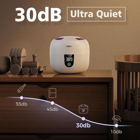 آلة تنظيف التجنيب بالموجات فوق الصوتية المقاومة للماء مع خزان مياه قابل للإزالة سعة 180 مل - منظف بالموجات فوق الصوتية 45 كيلو هرتز لحراس الفم والمجوهرات ومنظف التجنيب - مؤقت رقمي، إيقاف مؤقت ذكي، هادئ حتى 30 ديسيبل in Kuwait