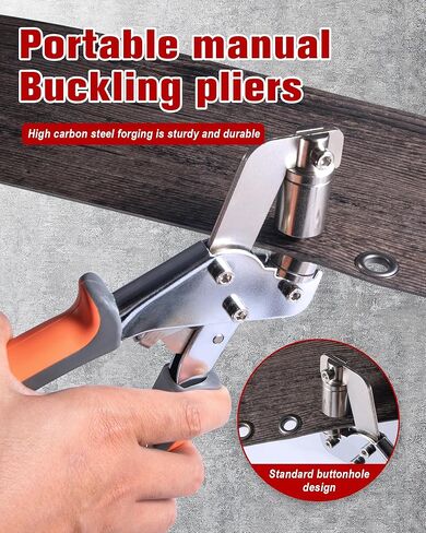 Stainless Steel Grommet Kit (3/8 and 1/4) Includes a Hammer and Bag and 200 10mm and 300 6mm Grommets. Eyelet and Grommet Tool Kit for DIY Tarp Leather Ring Repair and Installation. in Kuwait