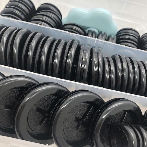 65Pcs Round Rubber Grommets kit 6 Sizes Double Sided Rubber Grommets for Wiring Automotive Rubber Firewall Hole Plug Cable Wire Protection with Retractable Knife(1-1/2" 1-3/16" 1" 7/8" 13/16" 5/8") in Kuwait