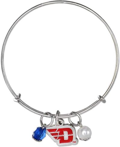 Fan Frenzy Bangle Bracelet Gifts | Officially Licensed NCAA College Bracelets | Adjustable to Up to 8 Inches | College Team Jewelry, (University of Dayton) in Saudi Arabia