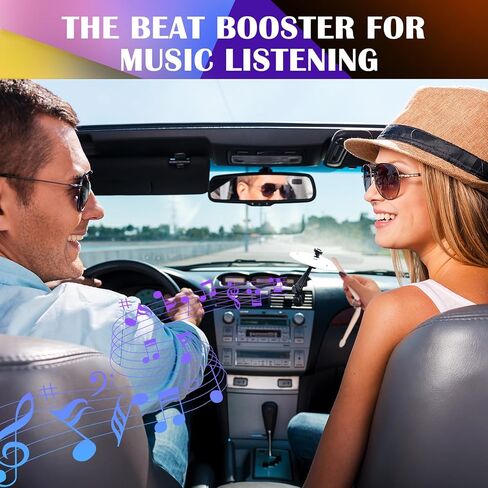 عبوتان من فتحات تهوية الصنج للسيارة مع عصي الطبل وملصق السيارة - صنج صغير للوحة قيادة السيارة، ملحق موسيقى سهل التركيب لقارعي الطبول ومحبي الموسيقى، لا حاجة لأي أدوات، فولاذ مقاوم للصدأ متين in Kuwait