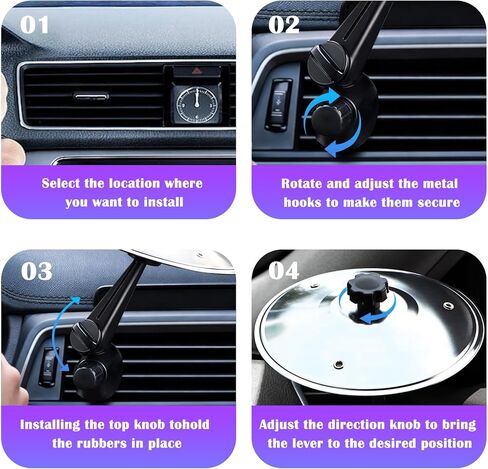 عبوتان من فتحات تهوية الصنج للسيارة مع عصي الطبل وملصق السيارة - صنج صغير للوحة قيادة السيارة، ملحق موسيقى سهل التركيب لقارعي الطبول ومحبي الموسيقى، لا حاجة لأي أدوات، فولاذ مقاوم للصدأ متين in Kuwait