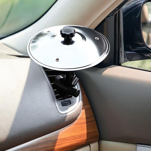 عبوتان من فتحات تهوية الصنج للسيارة مع عصي الطبل وملصق السيارة - صنج صغير للوحة قيادة السيارة، ملحق موسيقى سهل التركيب لقارعي الطبول ومحبي الموسيقى، لا حاجة لأي أدوات، فولاذ مقاوم للصدأ متين in Kuwait