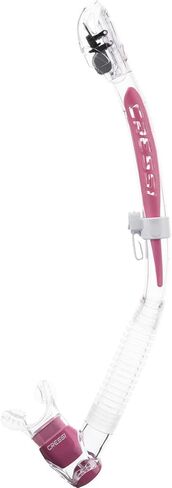 Cressi Itaca Ultra Dry Snorkel Clear/Pink in Saudi Arabia