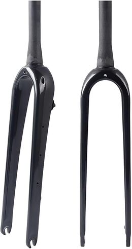 Gravel 700C Carbon Fiber Rigid Fork Road Bike Forks QR 9 * 100mm 1-1/8" 28.6mm Straight/Tapered Tube Hard Front Fork Front Fork Bikes for 55C Tires Disc Brake in Saudi Arabia