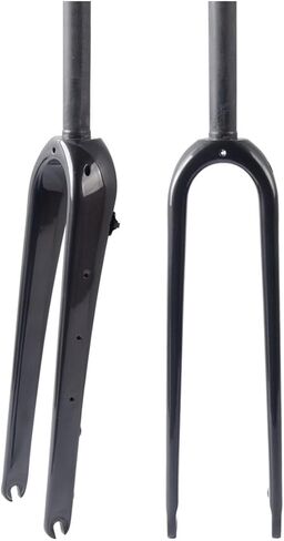 Gravel 700C Carbon Fiber Rigid Fork Road Bike Forks QR 9 * 100mm 1-1/8" 28.6mm Straight/Tapered Tube Hard Front Fork Front Fork Bikes for 55C Tires Disc Brake in Saudi Arabia